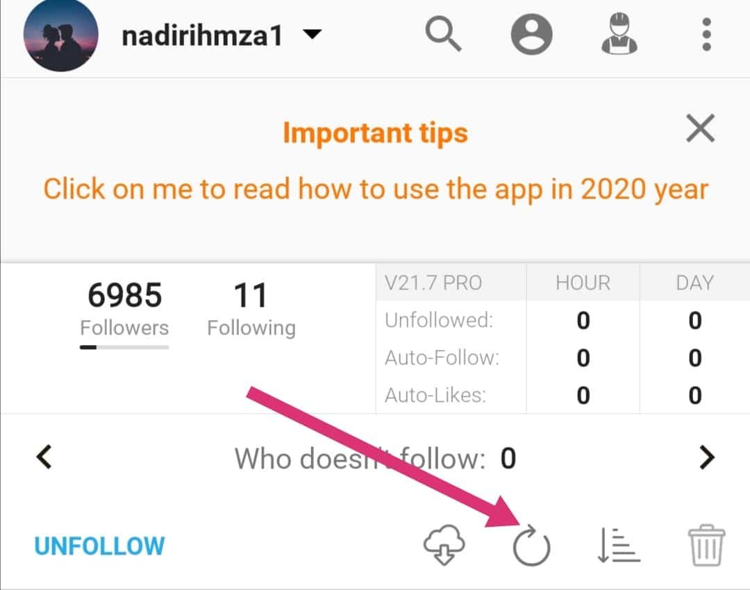 شرح كيفية حذف جميع الحسابات التي تتابعها في الانستقرام 11