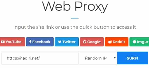 موقع Web Proxy