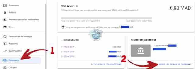 ربط حساب ادسنس بحسابك البنكي
