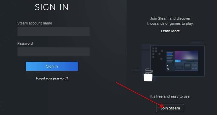 إنشاء حساب ستيم  Steam