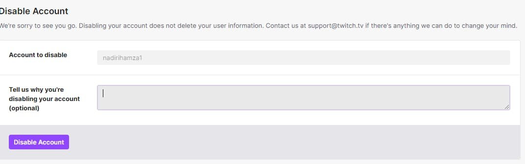 حذف حساب تويتش Twitch الخاص بك - إلى الأبد ودائمًا! 14