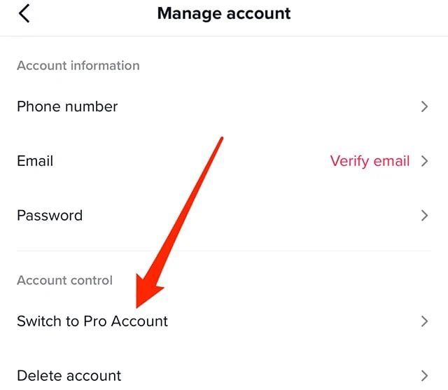 كيفية تحويل من حساب شخصي إلى تجاري في التيك توك 16