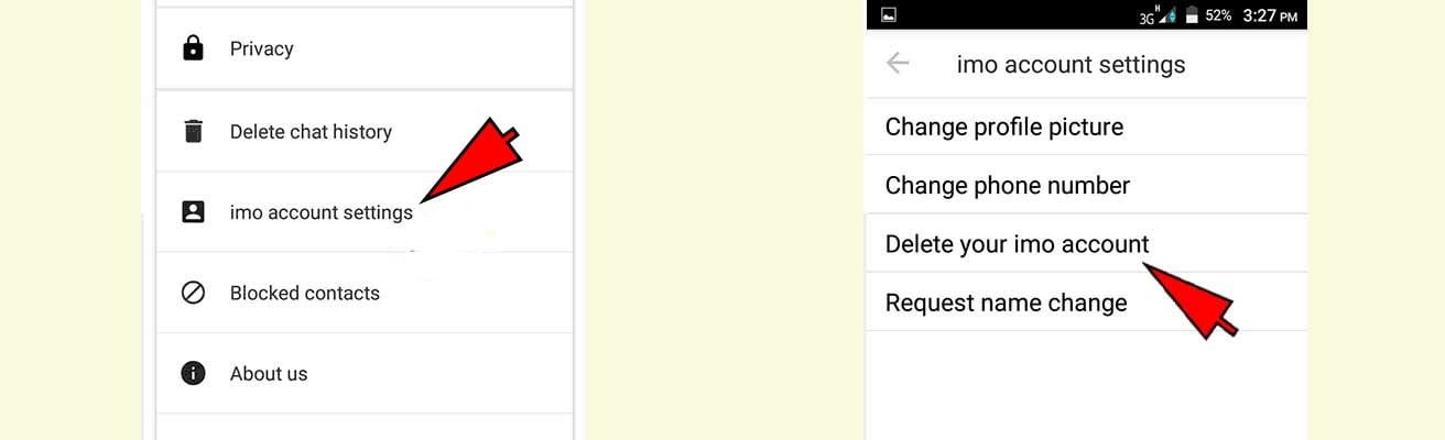 كيفية حذف حساب ايمو Imo نهائيا خطوة بخطوة 12