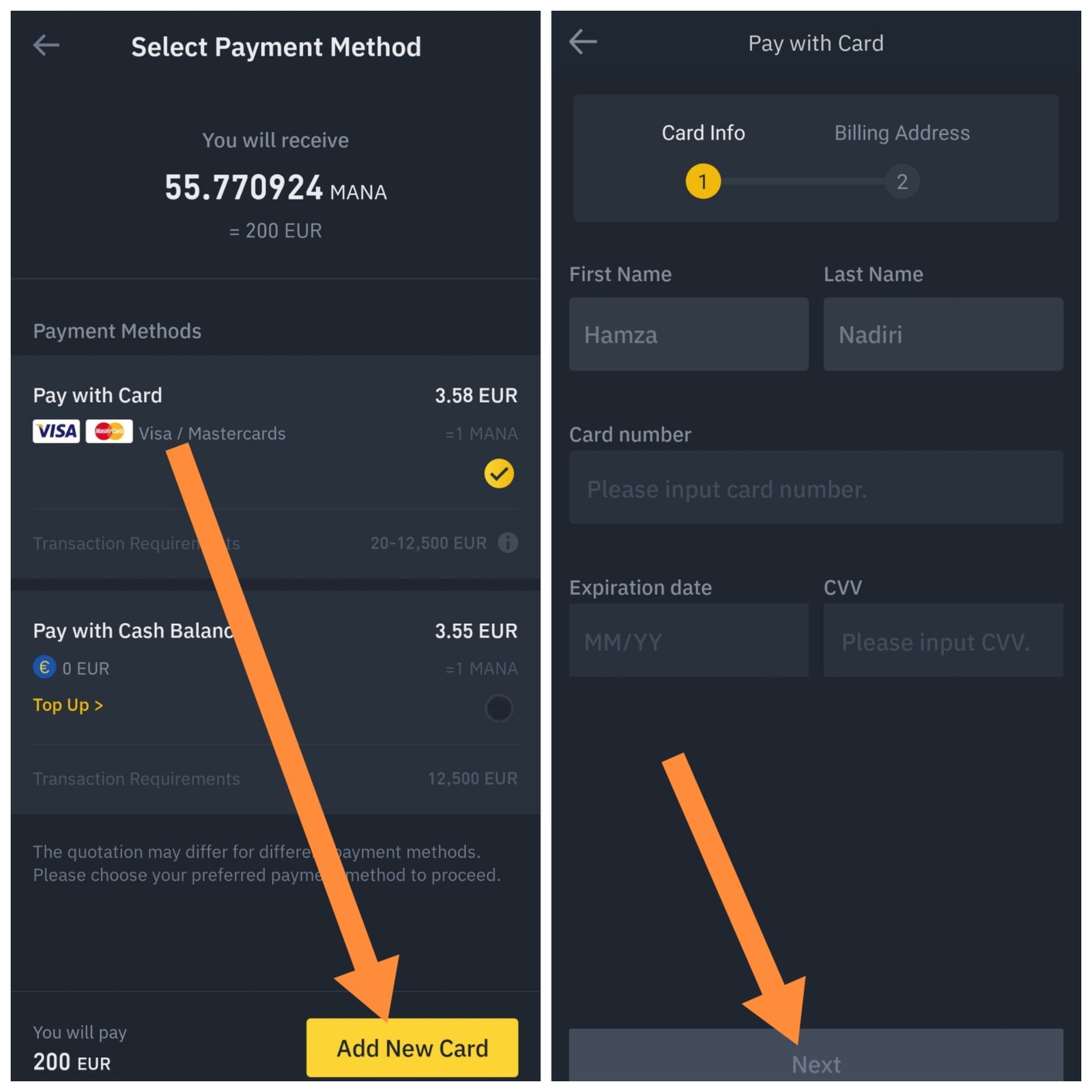 كيفية شراء عملة MANA بالفيزا خطوة بخطوة – شراء Decentraland 15