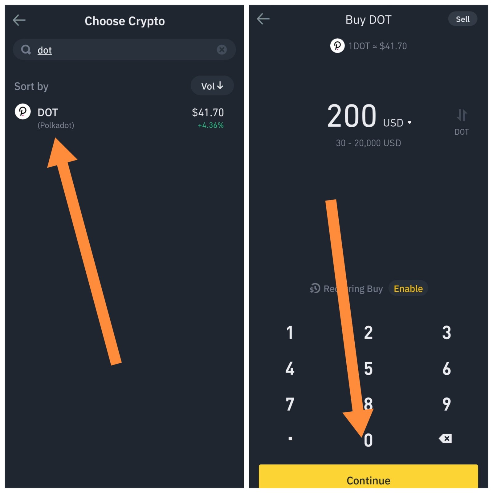 كيفية شراء عملة DOT بالفيزا خطوة بخطوة – شراء Polkadot 13