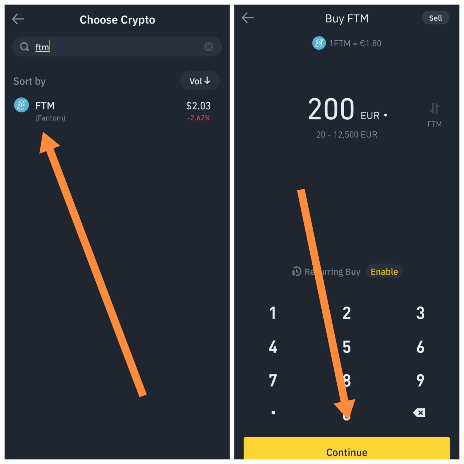 كيفية شراء عملة FTM بالفيزا خطوة بخطوة – شراء Fantom 13