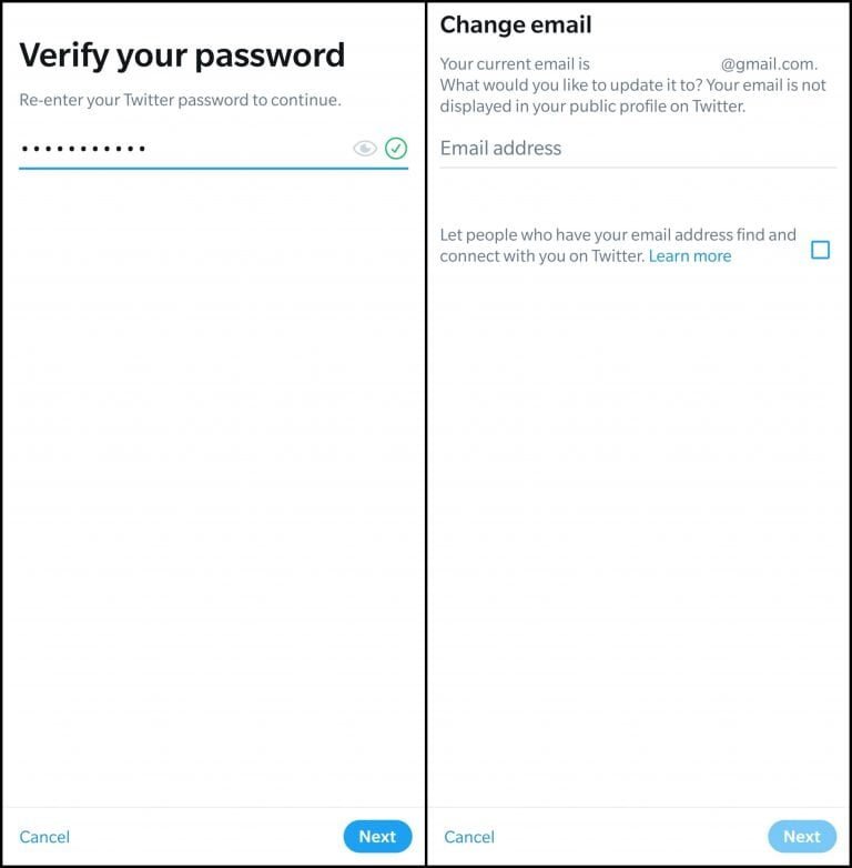 كيفية تغيير البريد الالكتروني في تويتر على الهاتف و الكمبيوتر 14