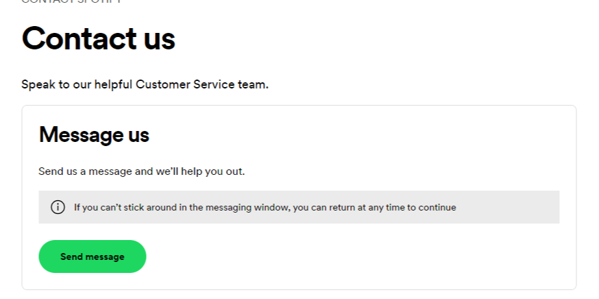 كيفية التواصل مع الدعم الفني لسبوتيفاي - خدمة العملاء Spotify 10