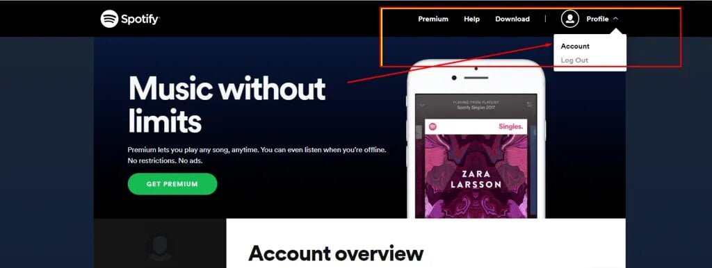 كيفية تغيير كلمة مرور سبوتيفاي أو إعادة تعيين الباسوورد 13