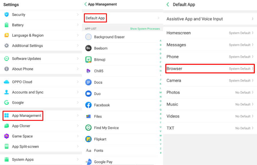 كيفية تغيير المتصفح الافتراضي في اندرويد بسهولة 10