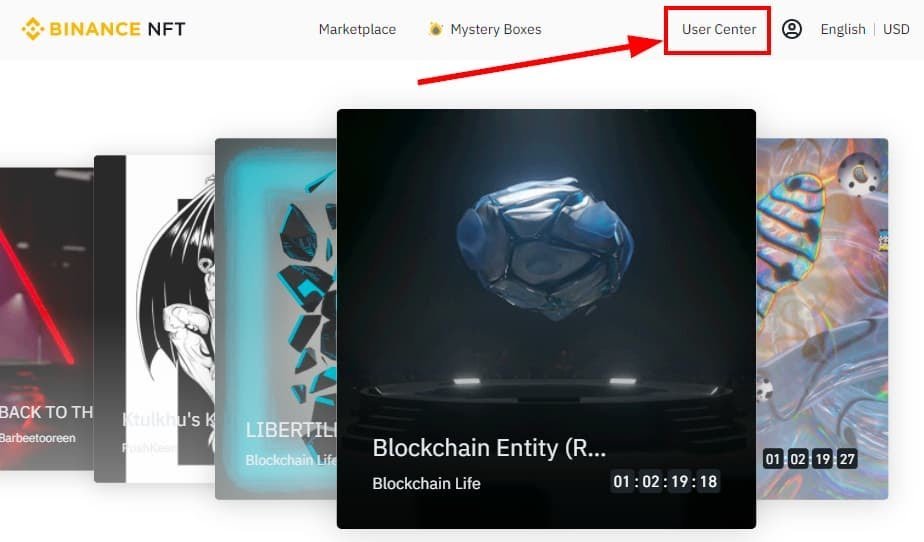 كيفية شراء وبيع NFTs على سوق بينانس لرموز الغير قابلة للاستبدال 19