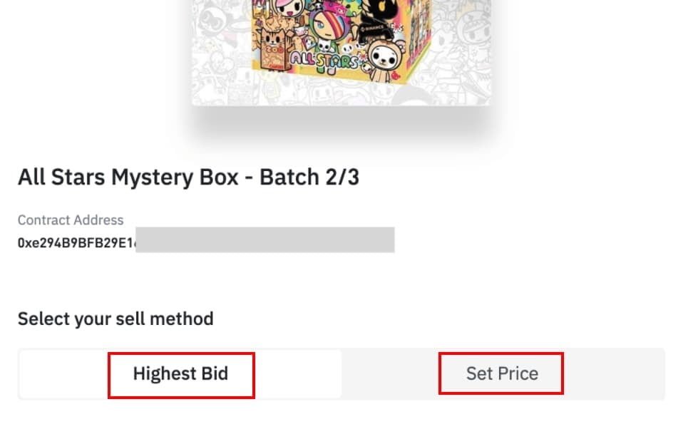 كيفية شراء وبيع NFTs على سوق بينانس لرموز الغير قابلة للاستبدال 22