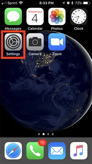 تغيير اللغة في Zoom على آيفون