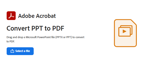 تحويل باوربوينت إلى PDF أونلاين
